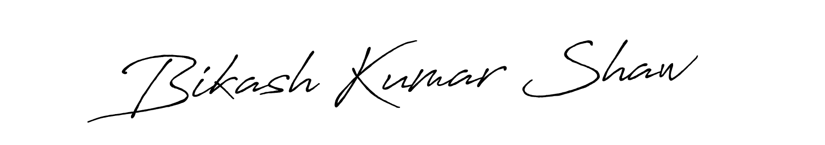 How to make Bikash Kumar Shaw name signature. Use Antro_Vectra_Bolder style for creating short signs online. This is the latest handwritten sign. Bikash Kumar Shaw signature style 7 images and pictures png