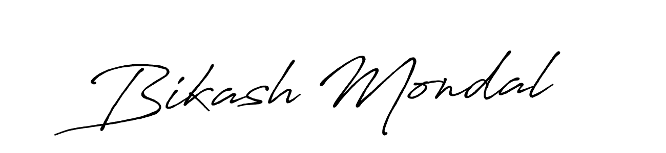 Create a beautiful signature design for name Bikash Mondal. With this signature (Antro_Vectra_Bolder) fonts, you can make a handwritten signature for free. Bikash Mondal signature style 7 images and pictures png