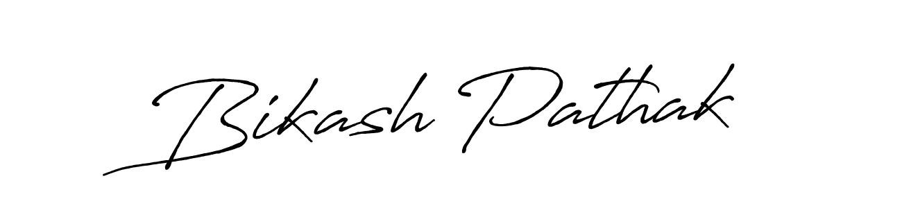 Bikash Pathak stylish signature style. Best Handwritten Sign (Antro_Vectra_Bolder) for my name. Handwritten Signature Collection Ideas for my name Bikash Pathak. Bikash Pathak signature style 7 images and pictures png