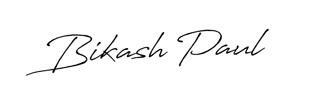 How to make Bikash Paul name signature. Use Antro_Vectra_Bolder style for creating short signs online. This is the latest handwritten sign. Bikash Paul signature style 7 images and pictures png