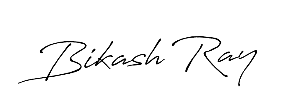 How to make Bikash Ray name signature. Use Antro_Vectra_Bolder style for creating short signs online. This is the latest handwritten sign. Bikash Ray signature style 7 images and pictures png