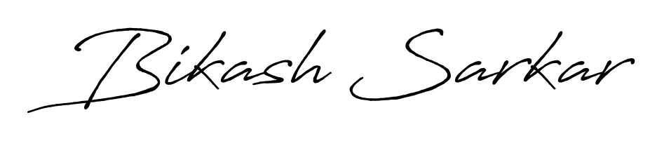 Download transparent PNG signature for name Bikash Sarkar styled with Antro_Vectra_Bolder font. Ready to paste directly into PDF and Word agreements. Bikash Sarkar signature style 7 images and pictures png