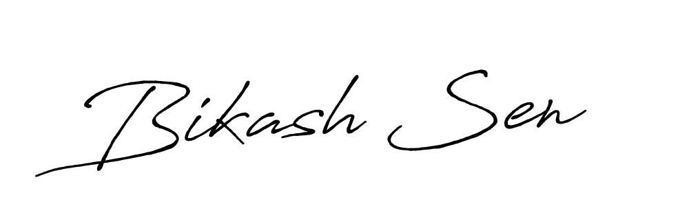 Design your own signature with our free online signature maker. With this signature software, you can create a handwritten (Antro_Vectra_Bolder) signature for name Bikash Sen. Bikash Sen signature style 7 images and pictures png