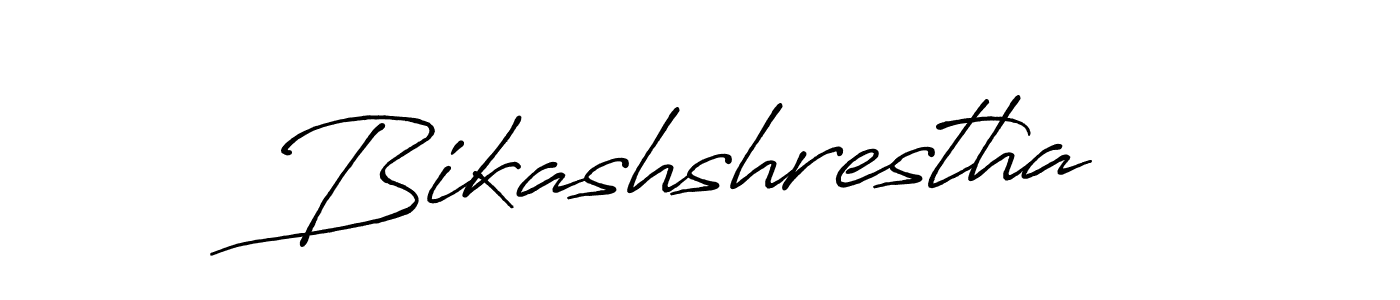 Design your own signature with our free online signature maker. With this signature software, you can create a handwritten (Antro_Vectra_Bolder) signature for name Bikashshrestha. Bikashshrestha signature style 7 images and pictures png