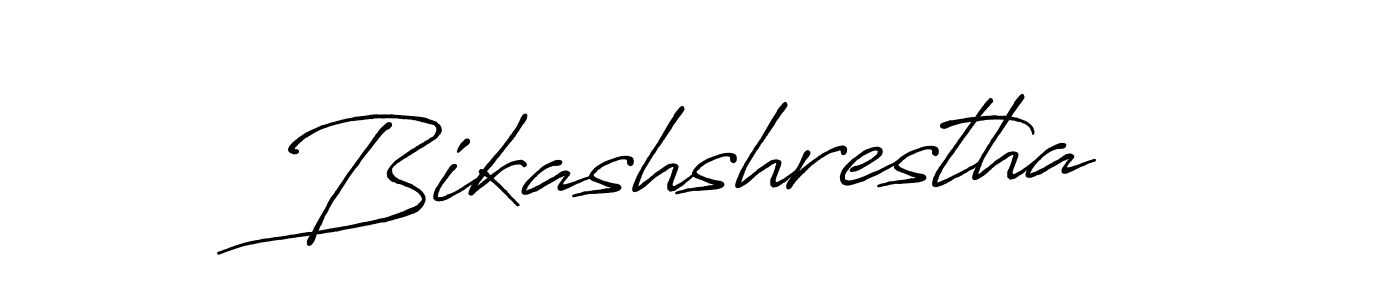 Design your own signature with our free online signature maker. With this signature software, you can create a handwritten (Antro_Vectra_Bolder) signature for name Bikashshrestha. Bikashshrestha signature style 7 images and pictures png