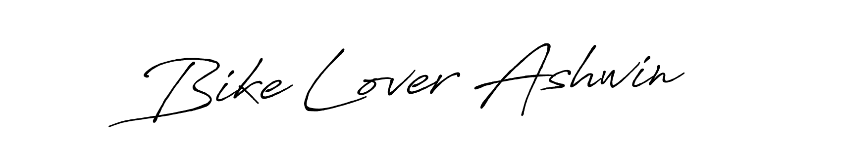 Antro_Vectra_Bolder is a professional signature style that is perfect for those who want to add a touch of class to their signature. It is also a great choice for those who want to make their signature more unique. Get Bike Lover Ashwin name to fancy signature for free. Bike Lover Ashwin signature style 7 images and pictures png