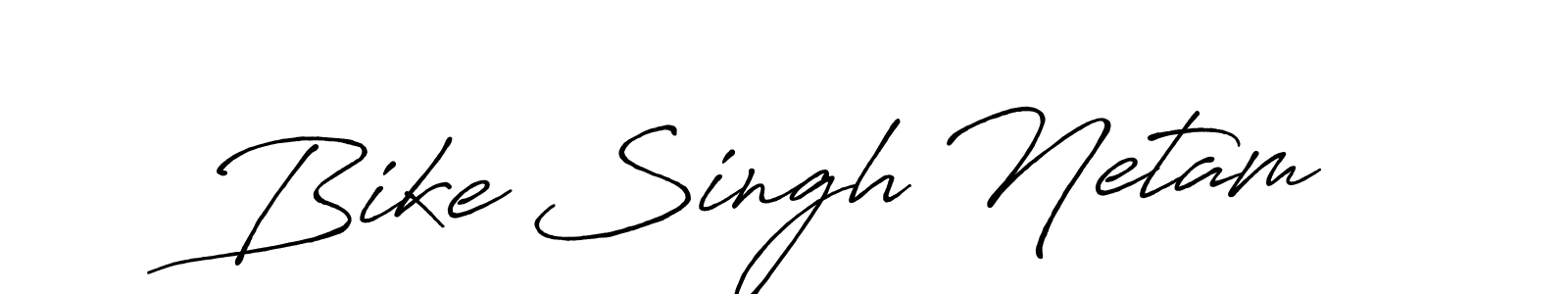 You should practise on your own different ways (Antro_Vectra_Bolder) to write your name (Bike Singh Netam) in signature. don't let someone else do it for you. Bike Singh Netam signature style 7 images and pictures png