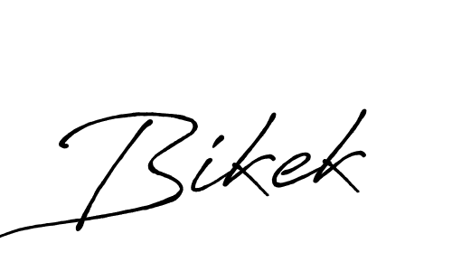 Bikek stylish signature style. Best Handwritten Sign (Antro_Vectra_Bolder) for my name. Handwritten Signature Collection Ideas for my name Bikek. Bikek signature style 7 images and pictures png