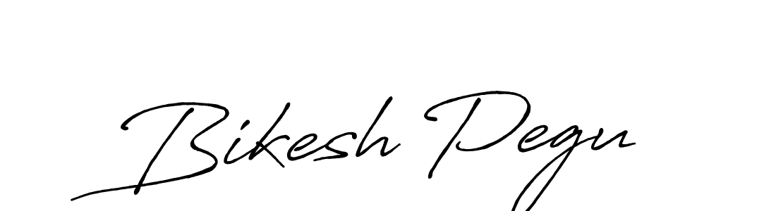 Create a beautiful signature design for name Bikesh Pegu. With this signature (Antro_Vectra_Bolder) fonts, you can make a handwritten signature for free. Bikesh Pegu signature style 7 images and pictures png