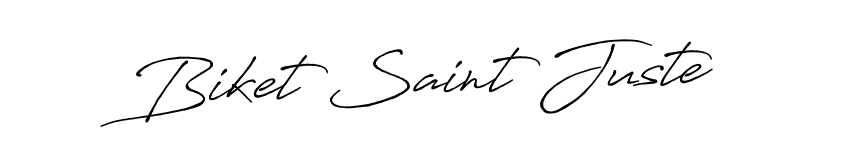 It looks lik you need a new signature style for name Biket Saint Juste. Design unique handwritten (Antro_Vectra_Bolder) signature with our free signature maker in just a few clicks. Biket Saint Juste signature style 7 images and pictures png