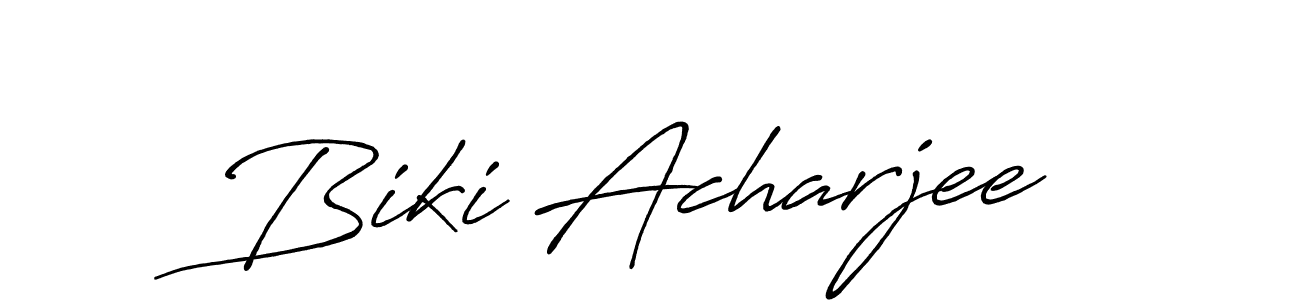 Design your own signature with our free online signature maker. With this signature software, you can create a handwritten (Antro_Vectra_Bolder) signature for name Biki Acharjee. Biki Acharjee signature style 7 images and pictures png