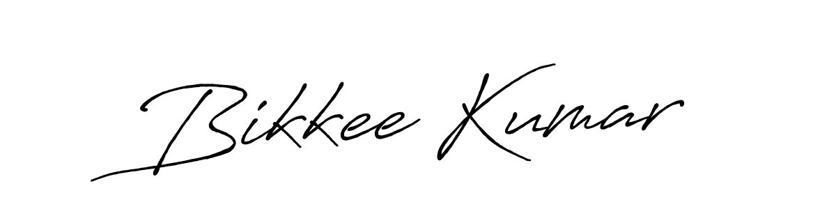 Also we have Bikkee Kumar name is the best signature style. Create professional handwritten signature collection using Antro_Vectra_Bolder autograph style. Bikkee Kumar signature style 7 images and pictures png