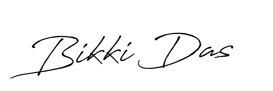 Make a beautiful signature design for name Bikki Das. With this signature (Antro_Vectra_Bolder) style, you can create a handwritten signature for free. Bikki Das signature style 7 images and pictures png