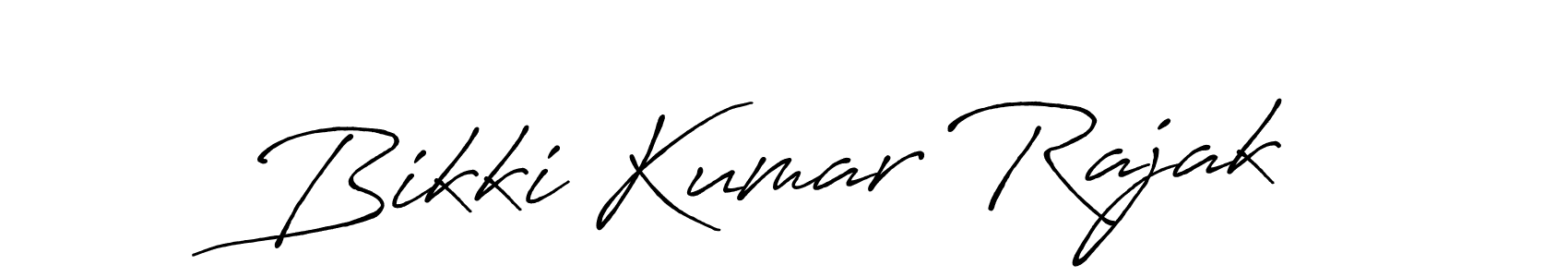 Make a beautiful signature design for name Bikki Kumar Rajak. With this signature (Antro_Vectra_Bolder) style, you can create a handwritten signature for free. Bikki Kumar Rajak signature style 7 images and pictures png