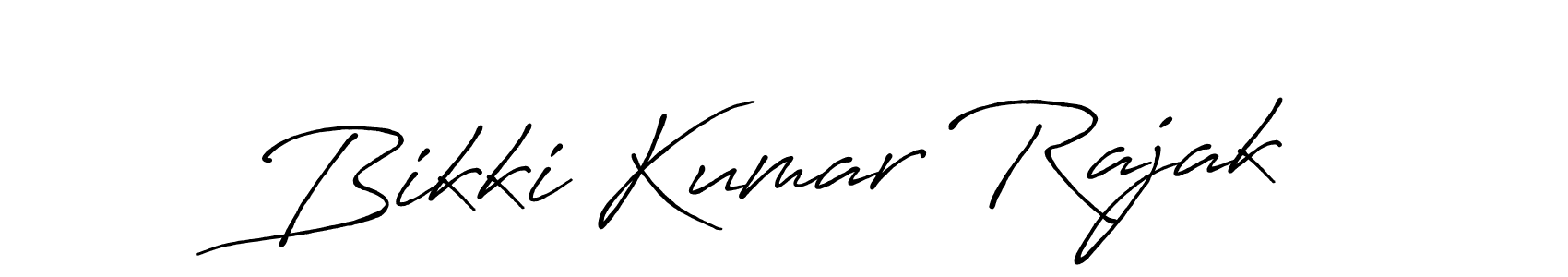 Make a beautiful signature design for name Bikki Kumar Rajak. With this signature (Antro_Vectra_Bolder) style, you can create a handwritten signature for free. Bikki Kumar Rajak signature style 7 images and pictures png