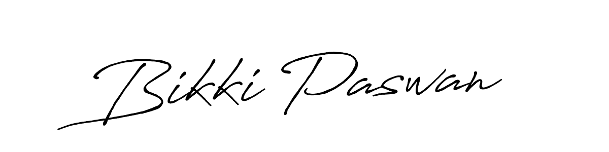 How to make Bikki Paswan signature? Antro_Vectra_Bolder is a professional autograph style. Create handwritten signature for Bikki Paswan name. Bikki Paswan signature style 7 images and pictures png