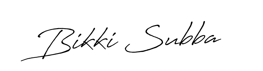 Create a beautiful signature design for name Bikki Subba. With this signature (Antro_Vectra_Bolder) fonts, you can make a handwritten signature for free. Bikki Subba signature style 7 images and pictures png