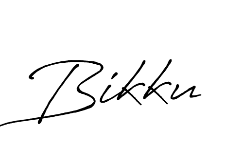Create a beautiful signature design for name Bikku. With this signature (Antro_Vectra_Bolder) fonts, you can make a handwritten signature for free. Bikku signature style 7 images and pictures png