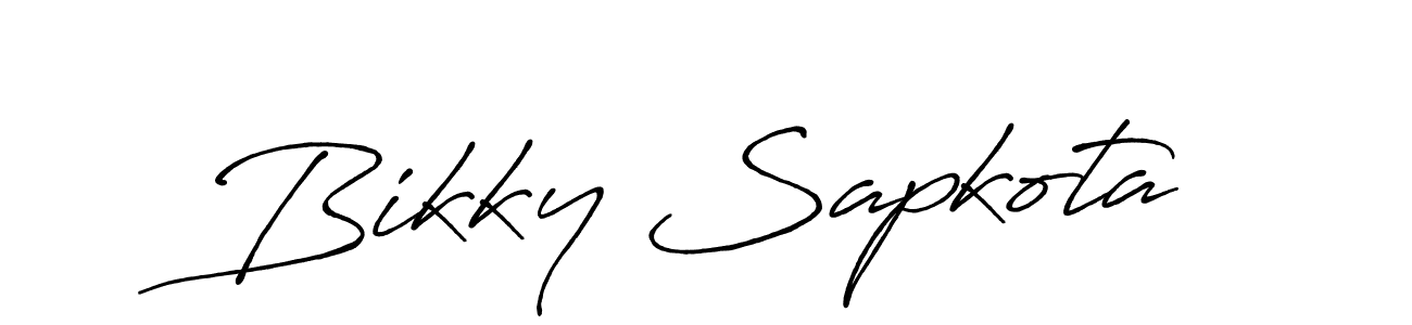 if you are searching for the best signature style for your name Bikky Sapkota. so please give up your signature search. here we have designed multiple signature styles  using Antro_Vectra_Bolder. Bikky Sapkota signature style 7 images and pictures png