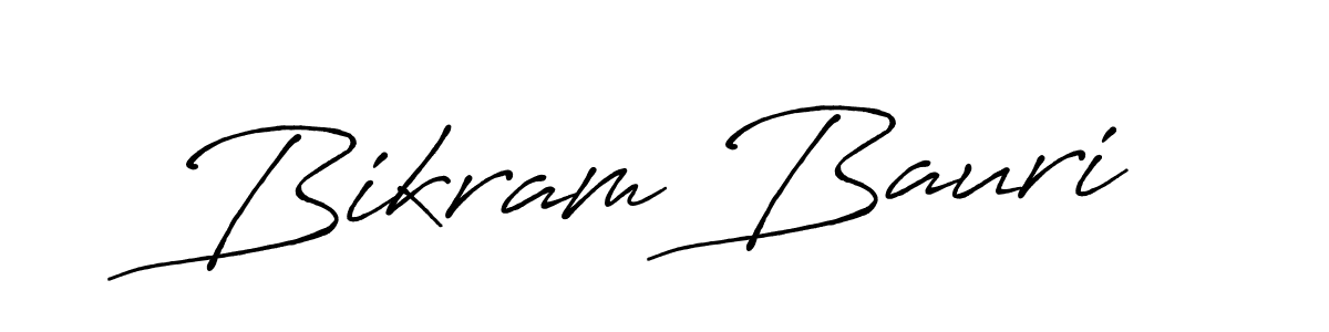 Make a beautiful signature design for name Bikram Bauri. With this signature (Antro_Vectra_Bolder) style, you can create a handwritten signature for free. Bikram Bauri signature style 7 images and pictures png
