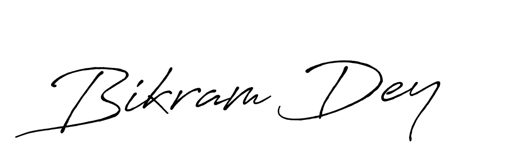 Create a beautiful signature design for name Bikram Dey. With this signature (Antro_Vectra_Bolder) fonts, you can make a handwritten signature for free. Bikram Dey signature style 7 images and pictures png