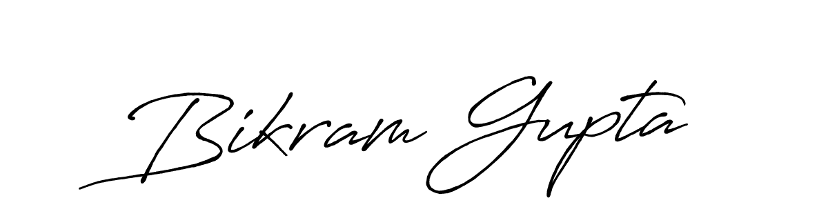 You should practise on your own different ways (Antro_Vectra_Bolder) to write your name (Bikram Gupta) in signature. don't let someone else do it for you. Bikram Gupta signature style 7 images and pictures png
