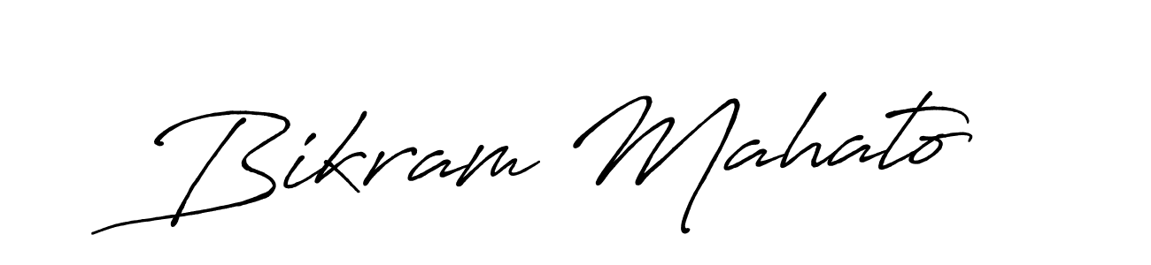 Also we have Bikram Mahato name is the best signature style. Create professional handwritten signature collection using Antro_Vectra_Bolder autograph style. Bikram Mahato signature style 7 images and pictures png
