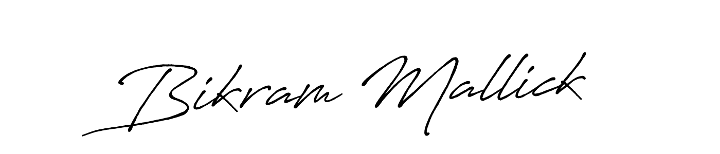 The best way (Antro_Vectra_Bolder) to make a short signature is to pick only two or three words in your name. The name Bikram Mallick include a total of six letters. For converting this name. Bikram Mallick signature style 7 images and pictures png