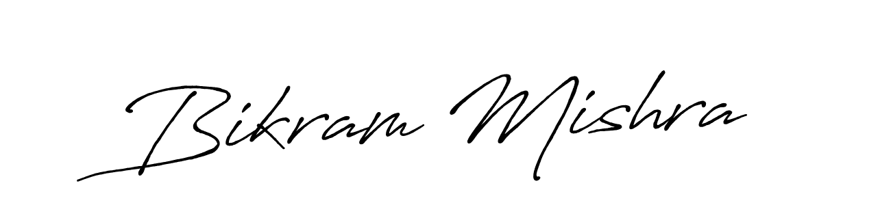 Create a beautiful signature design for name Bikram Mishra. With this signature (Antro_Vectra_Bolder) fonts, you can make a handwritten signature for free. Bikram Mishra signature style 7 images and pictures png