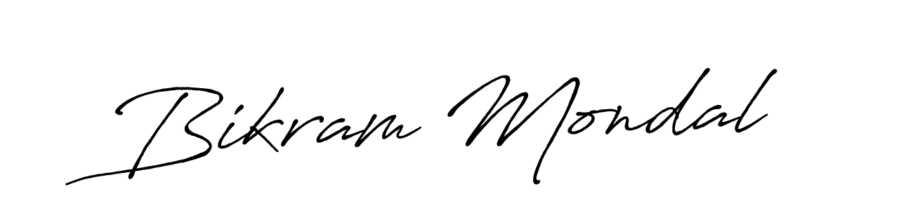 Design your own signature with our free online signature maker. With this signature software, you can create a handwritten (Antro_Vectra_Bolder) signature for name Bikram Mondal. Bikram Mondal signature style 7 images and pictures png