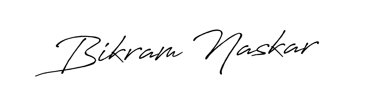 Use a signature maker to create a handwritten signature online. With this signature software, you can design (Antro_Vectra_Bolder) your own signature for name Bikram Naskar. Bikram Naskar signature style 7 images and pictures png