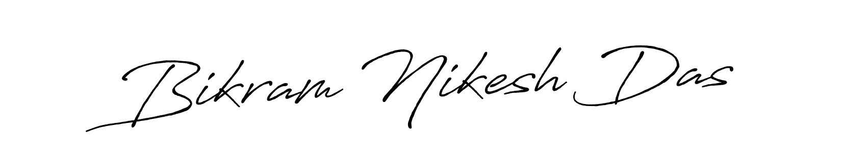 Also we have Bikram Nikesh Das name is the best signature style. Create professional handwritten signature collection using Antro_Vectra_Bolder autograph style. Bikram Nikesh Das signature style 7 images and pictures png