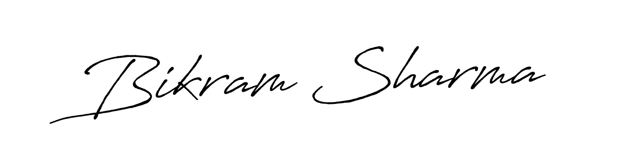 The best way (Antro_Vectra_Bolder) to make a short signature is to pick only two or three words in your name. The name Bikram Sharma include a total of six letters. For converting this name. Bikram Sharma signature style 7 images and pictures png