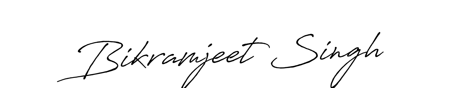Create a beautiful signature design for name Bikramjeet Singh. With this signature (Antro_Vectra_Bolder) fonts, you can make a handwritten signature for free. Bikramjeet Singh signature style 7 images and pictures png