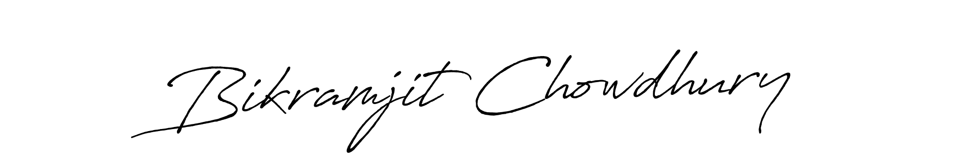 How to make Bikramjit Chowdhury name signature. Use Antro_Vectra_Bolder style for creating short signs online. This is the latest handwritten sign. Bikramjit Chowdhury signature style 7 images and pictures png