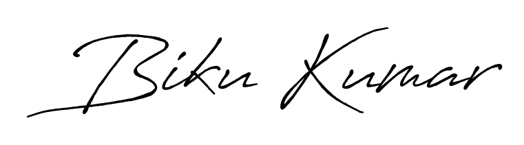 The Antro_Vectra_Bolder font gives name Biku Kumar a signature that looks effortless yet distinguished. Download high-res PNG instantly. Biku Kumar signature style 7 images and pictures png