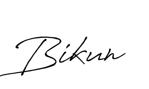 Bikun stylish signature style. Best Handwritten Sign (Antro_Vectra_Bolder) for my name. Handwritten Signature Collection Ideas for my name Bikun. Bikun signature style 7 images and pictures png