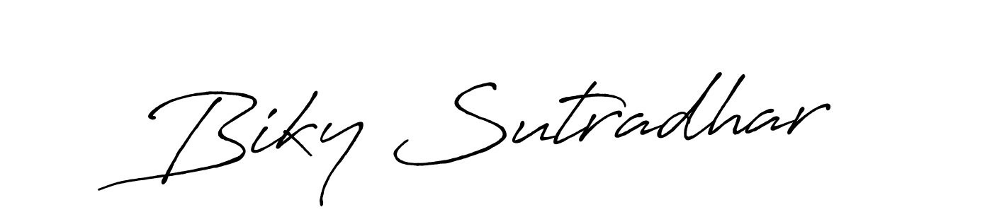Make a beautiful signature design for name Biky Sutradhar. Use this online signature maker to create a handwritten signature for free. Biky Sutradhar signature style 7 images and pictures png