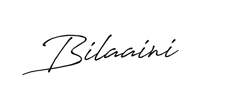 Design your own signature with our free online signature maker. With this signature software, you can create a handwritten (Antro_Vectra_Bolder) signature for name Bilaaini. Bilaaini signature style 7 images and pictures png