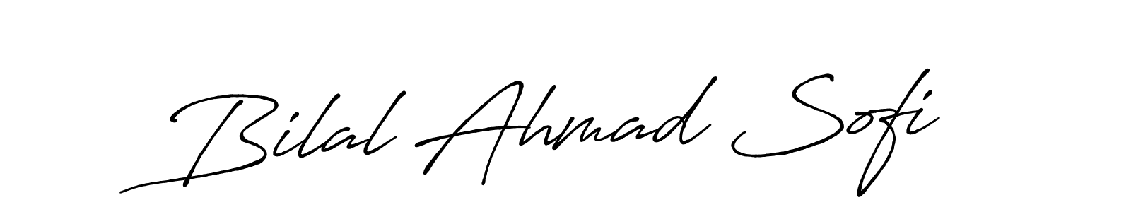 The best way (Antro_Vectra_Bolder) to make a short signature is to pick only two or three words in your name. The name Bilal Ahmad Sofi include a total of six letters. For converting this name. Bilal Ahmad Sofi signature style 7 images and pictures png