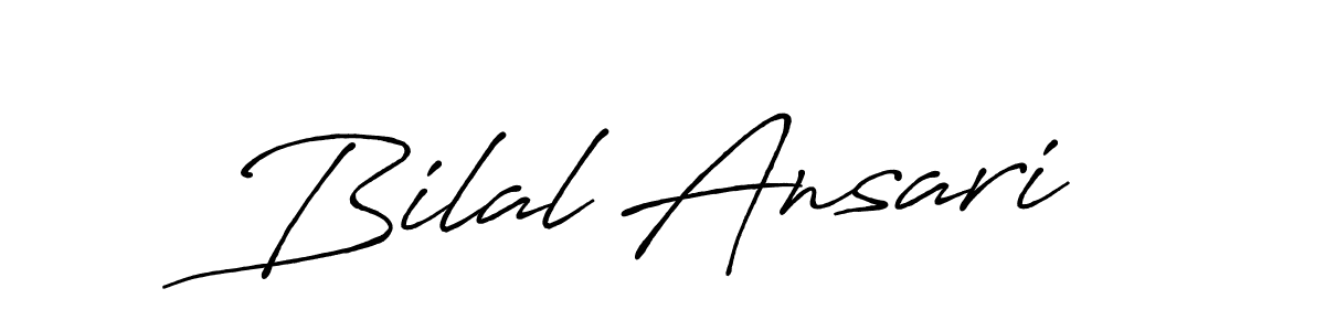Also we have Bilal Ansari name is the best signature style. Create professional handwritten signature collection using Antro_Vectra_Bolder autograph style. Bilal Ansari signature style 7 images and pictures png