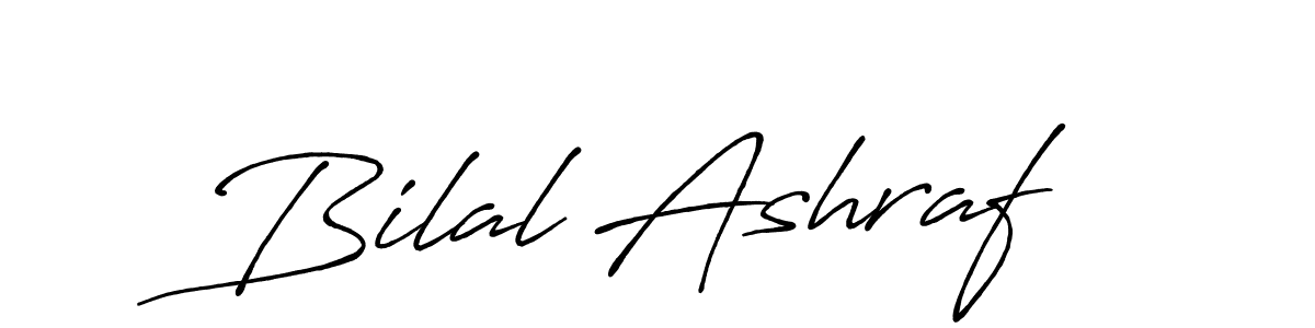 Antro_Vectra_Bolder is a professional signature style that is perfect for those who want to add a touch of class to their signature. It is also a great choice for those who want to make their signature more unique. Get Bilal Ashraf name to fancy signature for free. Bilal Ashraf signature style 7 images and pictures png