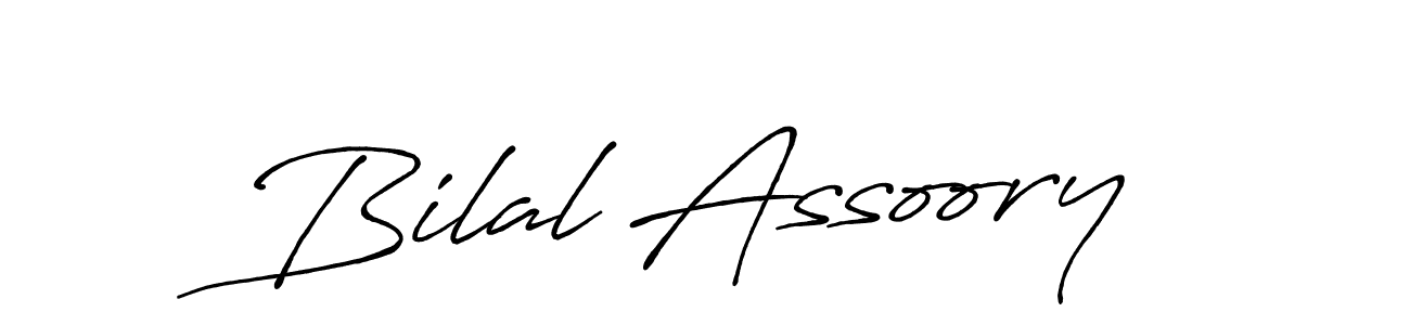 Make a beautiful signature design for name Bilal Assoory. With this signature (Antro_Vectra_Bolder) style, you can create a handwritten signature for free. Bilal Assoory signature style 7 images and pictures png