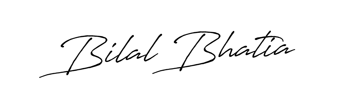 Bilal Bhatia stylish signature style. Best Handwritten Sign (Antro_Vectra_Bolder) for my name. Handwritten Signature Collection Ideas for my name Bilal Bhatia. Bilal Bhatia signature style 7 images and pictures png