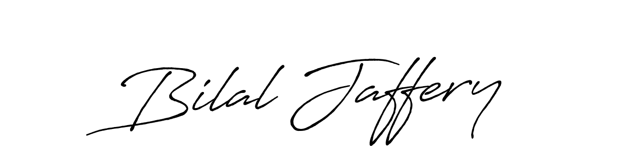 The best way (Antro_Vectra_Bolder) to make a short signature is to pick only two or three words in your name. The name Bilal Jaffery include a total of six letters. For converting this name. Bilal Jaffery signature style 7 images and pictures png