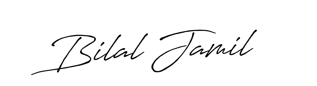 Antro_Vectra_Bolder is a professional signature style that is perfect for those who want to add a touch of class to their signature. It is also a great choice for those who want to make their signature more unique. Get Bilal Jamil name to fancy signature for free. Bilal Jamil signature style 7 images and pictures png