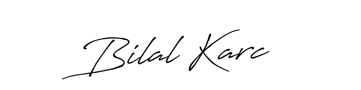 Antro_Vectra_Bolder is a professional signature style that is perfect for those who want to add a touch of class to their signature. It is also a great choice for those who want to make their signature more unique. Get Bilal Karcı name to fancy signature for free. Bilal Karcı signature style 7 images and pictures png