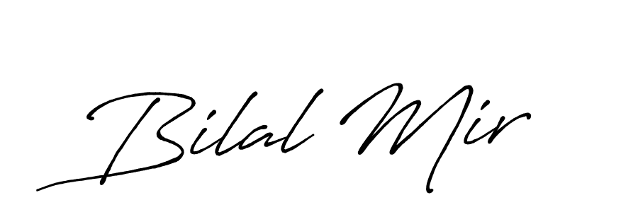 Design your own signature with our free online signature maker. With this signature software, you can create a handwritten (Antro_Vectra_Bolder) signature for name Bilal Mir. Bilal Mir signature style 7 images and pictures png