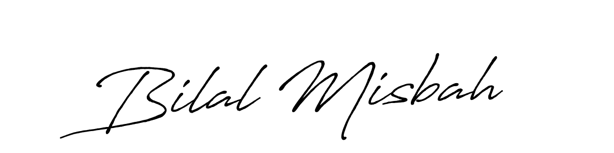 Antro_Vectra_Bolder is a professional signature style that is perfect for those who want to add a touch of class to their signature. It is also a great choice for those who want to make their signature more unique. Get Bilal Misbah name to fancy signature for free. Bilal Misbah signature style 7 images and pictures png