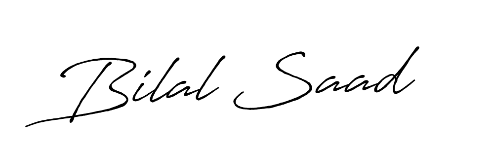 You can use this online signature creator to create a handwritten signature for the name Bilal Saad. This is the best online autograph maker. Bilal Saad signature style 7 images and pictures png